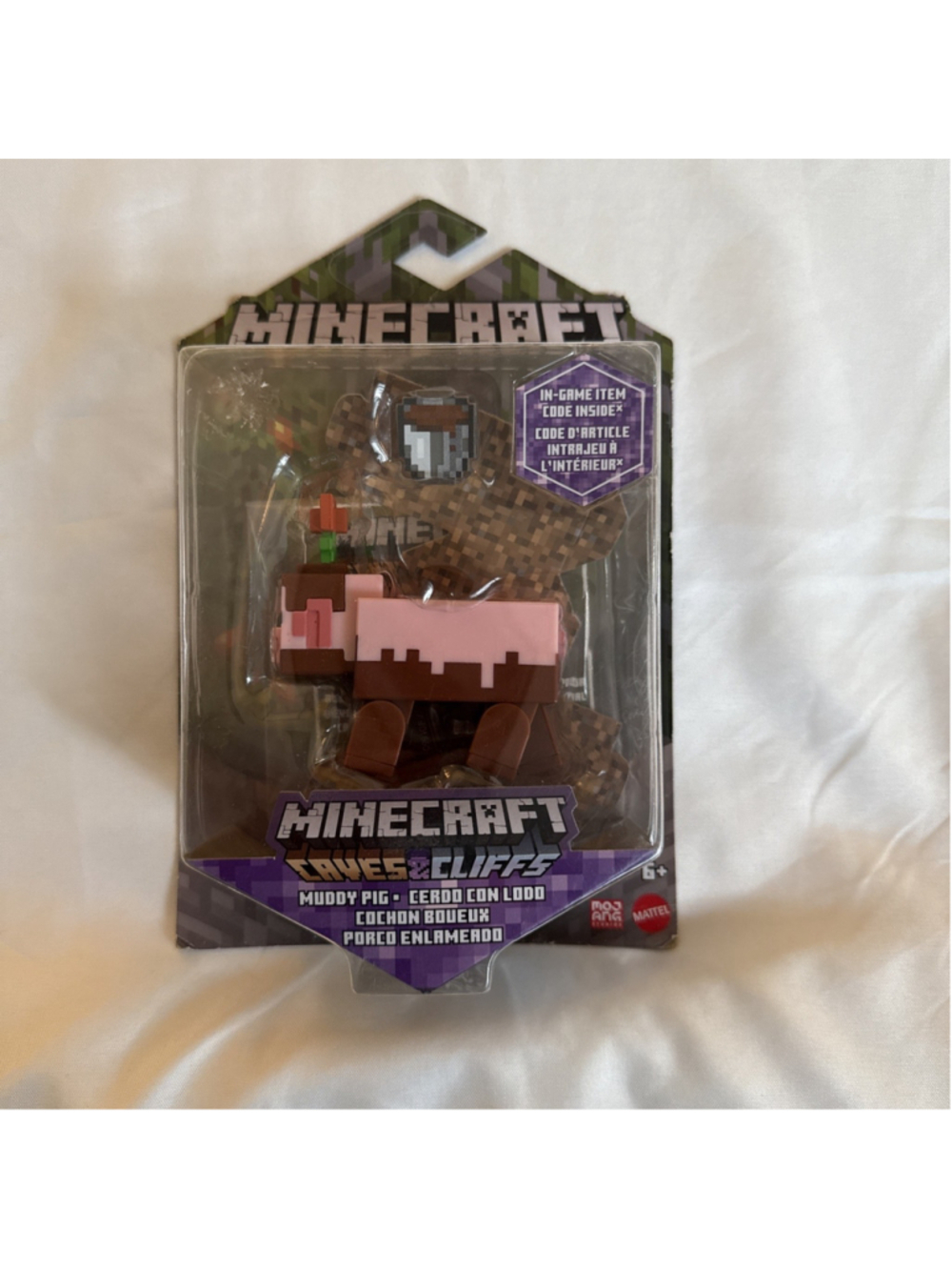 2021 Minecraft Caves & Cliffs Action Figure: MUDDY PIG